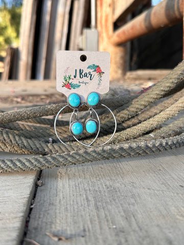 The Donald || Turquoise Hoops